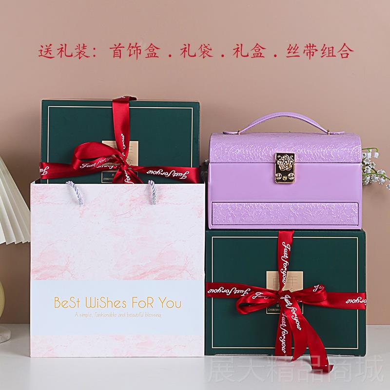 正品首饰欧盒木式质手公主带锁韩复古饰品收纳盒化妆珠宝盒儿童礼