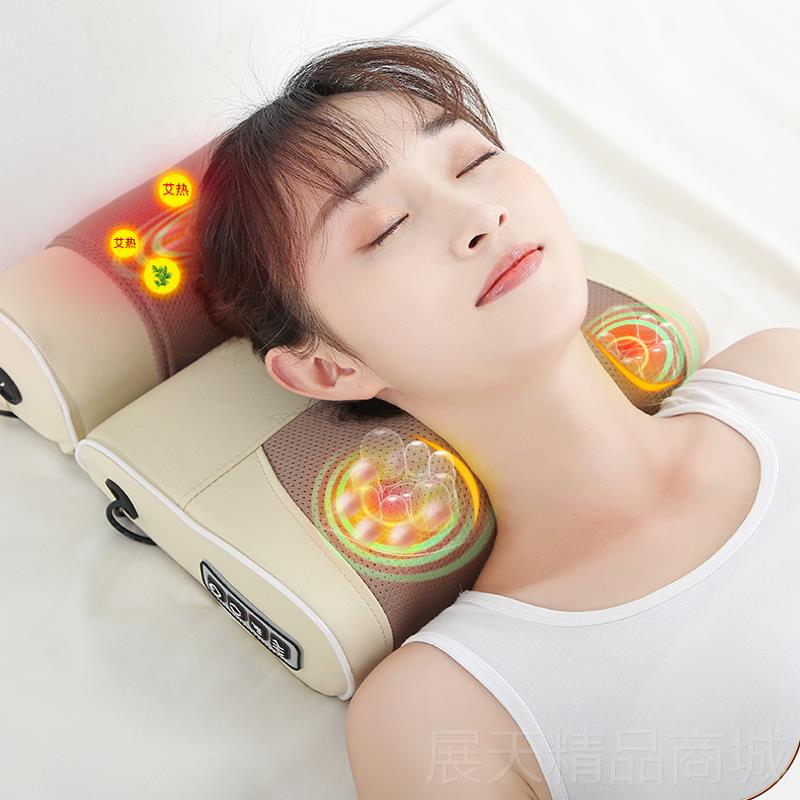正品孝礼物按摩枕全身多功能按摩 心颈椎按枕摩器 家父用按摩垫母