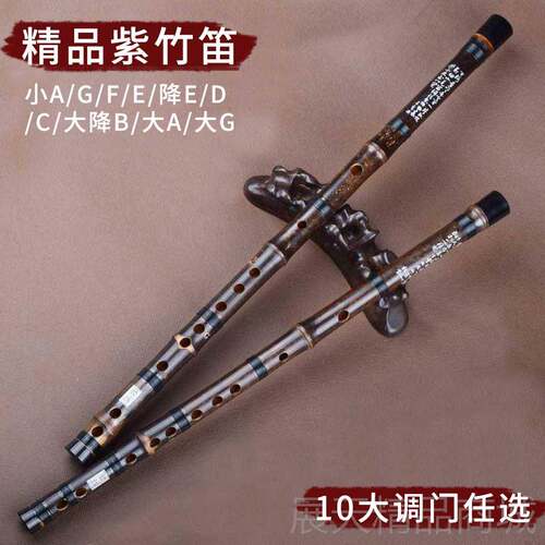 正品笛子竹一节笛初者竹笛成人横自学学零基础G笛F乐器小A降紫E大