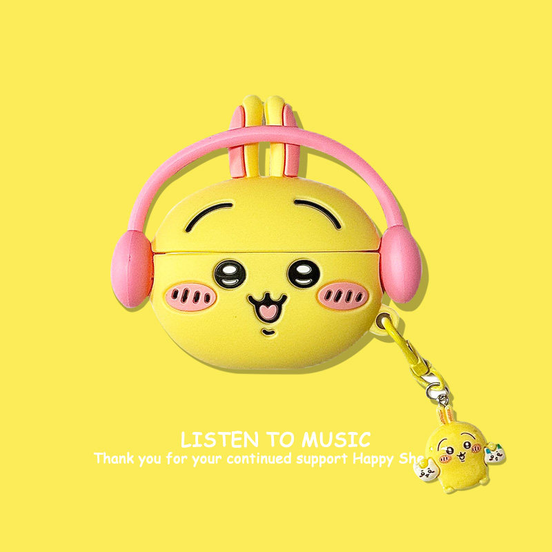 可爱戴耳机乌萨奇适用华为freebuds6保护套freeArc卡通clip耳夹无线5i耳机壳pro3/4硅胶软