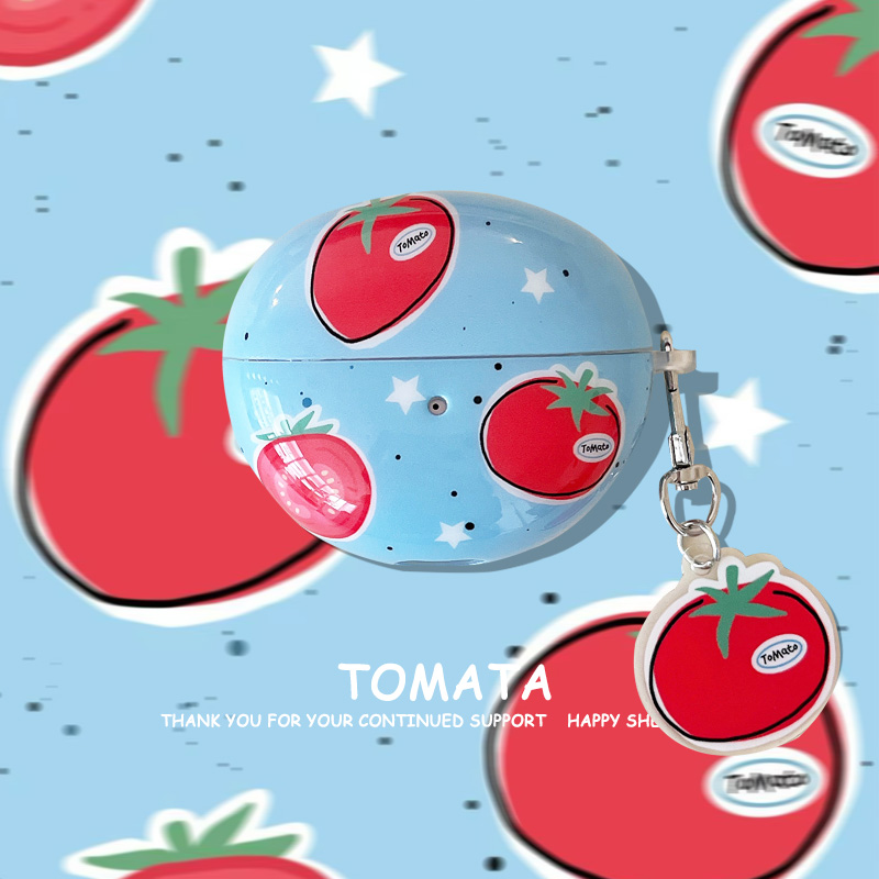 小清新番茄适用华为freeclip耳夹保护套freebuds5i/6i无线蓝牙pro4耳机壳