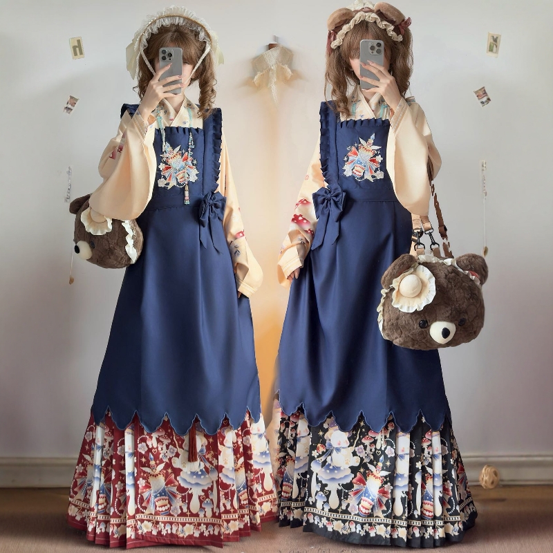 汉洋折衷马面裙洛丽塔秋冬