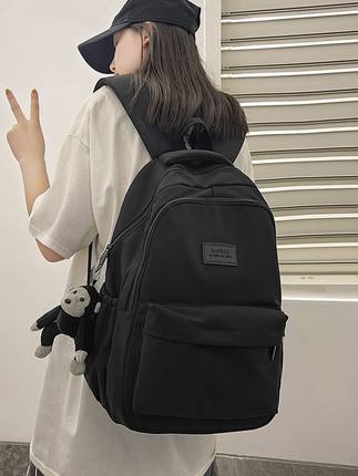 潮牌韩版双肩包女新款大容量电脑包初中书包女高中大学生旅行背包