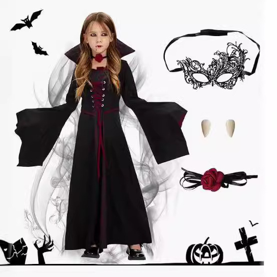 Cosplay cosplay vampire stage costume 儿童吸血鬼舞台表演服