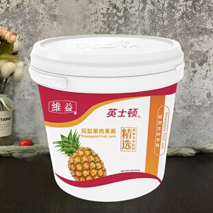 维益英士顿凤梨果肉果酱 烘焙原料商用蛋糕夹心吐司抹酱果馅5kg装