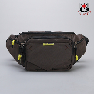 volunteer 男士斜挎包腰包2025新款防水尼龙布手提包运动包单肩包