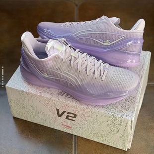 李宁利刃4V2 低帮男子实战防滑耐磨全能䨻减震专业篮球鞋ABAU037