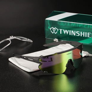 炫彩骑行眼镜twinshield户外徒步太阳镜TS008跑步遮阳镜登山墨镜