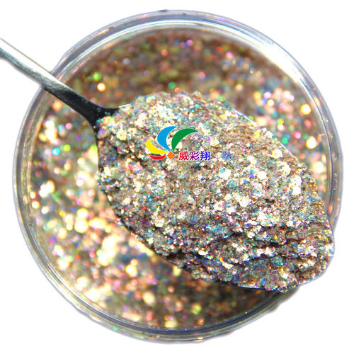 美甲金葱粉闪粉混合多彩