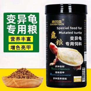 高贝森龟粮变异巴西龟粮半水龟黄化龟白化龟焦糖巴龟粮上浮通用