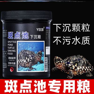 yeeb下沉斑点龟粮池龟专用麝香剃刀沉底深水乌龟底栖龟高蛋白饲料