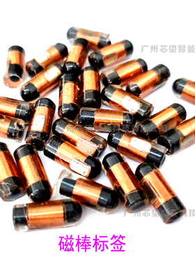 RFID 6*15MM钉子标签 5577 门禁复制透明/圆柱形ID卡/滴胶-125KHz