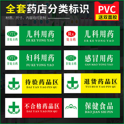 药房药店分类分区全套门诊医院
