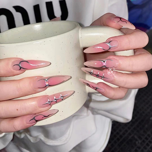 穿戴甲亚文化千禧辣妹y2k科技感金属未来感赛博朋克机械风美甲贴