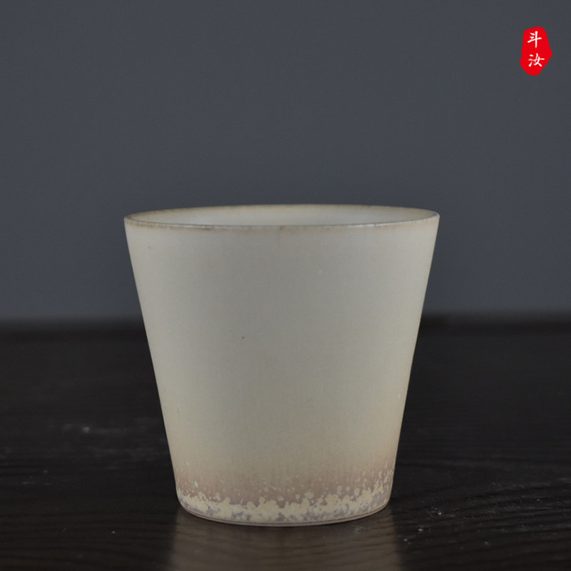 柴烧草木灰釉高温颜色釉窑变茶杯景德镇纯手工主人杯陶瓷品茗杯大