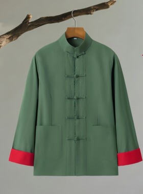 女士中式盘扣立领唐装汉服外套