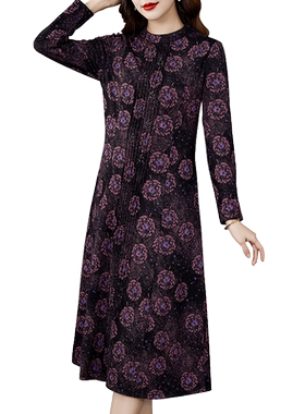 香妮芬气质妈妈连衣裙
