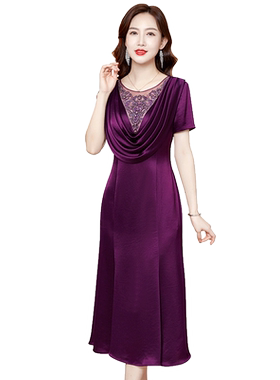 香妮芬高端气质刺绣妈妈婚宴礼服