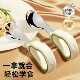 儿童餐具316L不锈钢勺叉自主进食弯叉勺学吃饭训练勺子短柄辅食勺