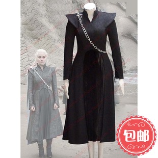 权利的游戏第七季Daenerys 丹妮莉丝Cosplay龙母女装连衣裙