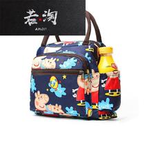 .饭盒袋帆布手提便当包午餐袋手提袋韩版清新可爱小学生防水带饭