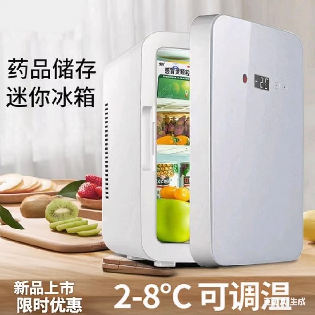 2-8度中药袋迷你小冰箱胰岛素疫苗药品冷藏箱家用小型保温箱车载