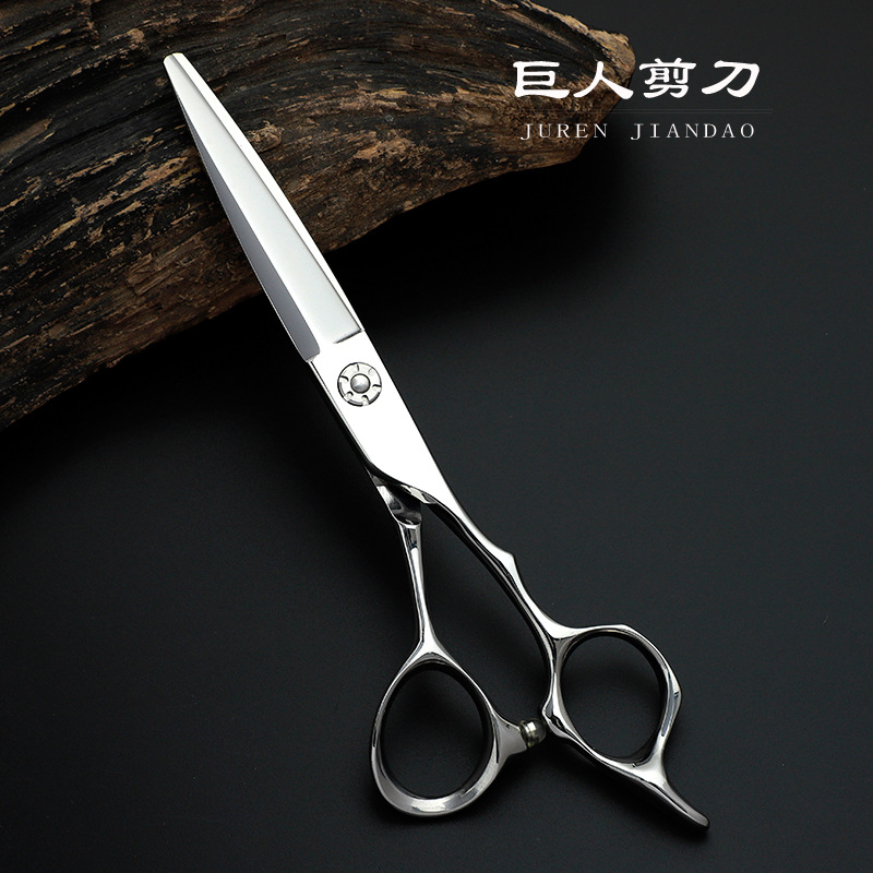 6.0寸440C手型柄综合剪 美发剪刀 理发剪 平剪