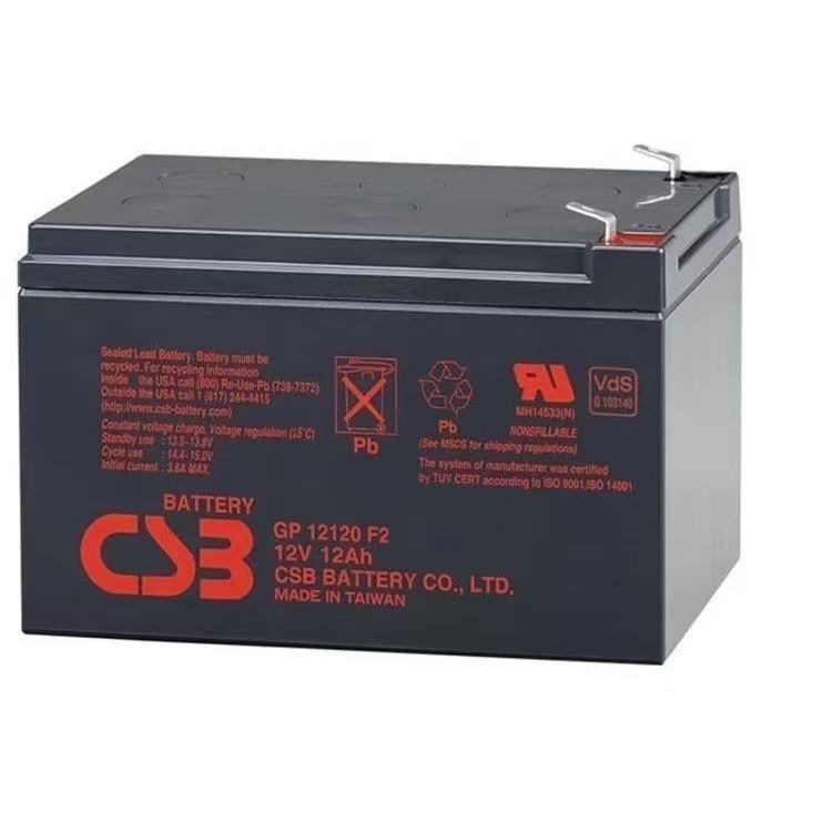 CSB铅酸蓄电池12V12AH免维护GP12120F2消防应急电源监控UPS机房