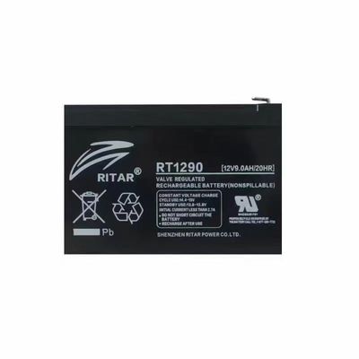 RITAR瑞达铅酸蓄电池12V9AH免维护RT1290消防应急照明电梯UPS电源