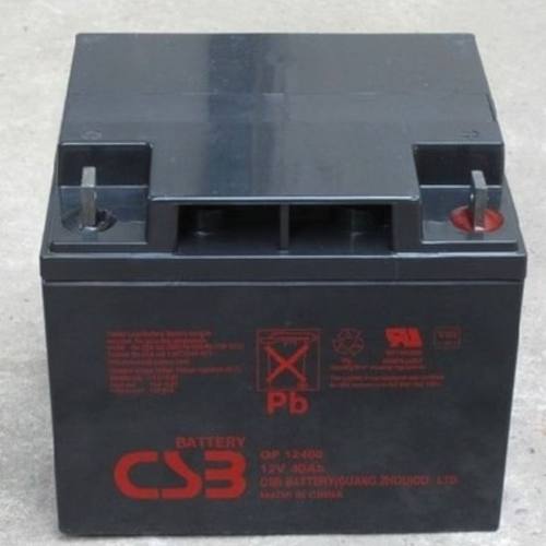 CSB蓄电池12V40AH铅酸GP12400免维护UPS消防机房通讯设备医疗EPS