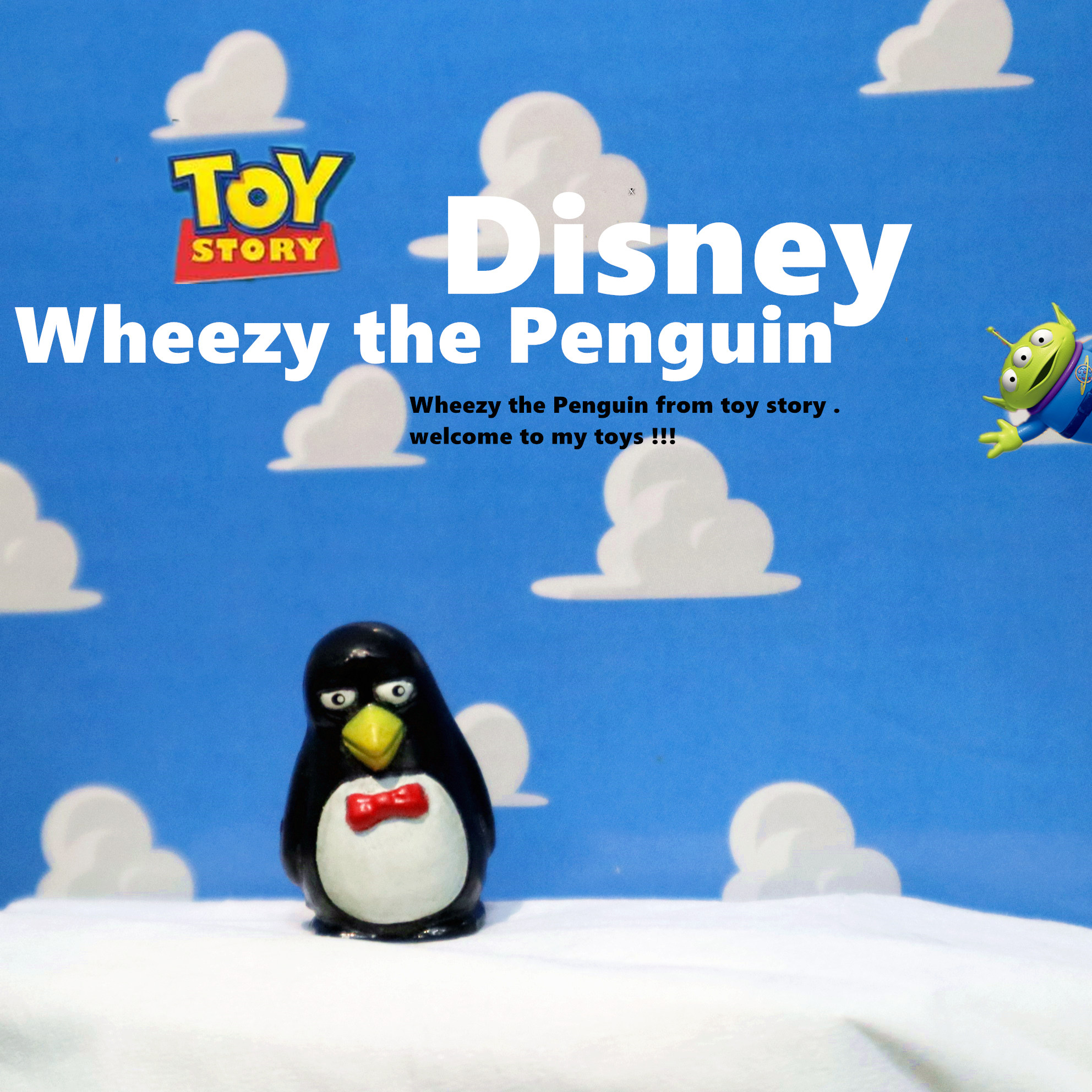 正版散货玩具总动员企鹅吱吱罕见人物迷你摆件