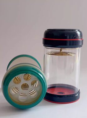 蝈蝈叫罐七孔冬季保暖蝈蝈罐扎嘴油葫芦蛐蛐罐塑料罐子送簧鸣虫盒
