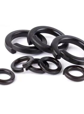 包邮8.8级GB93高强度弹垫国标发黑弹簧垫片防滑垫弹簧垫圈M3-M100