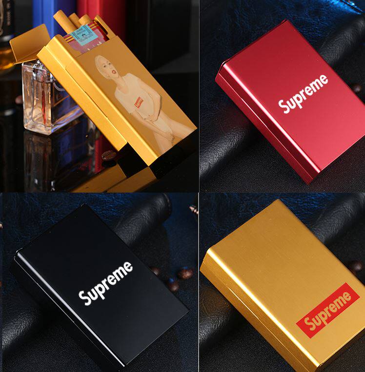 Chaopai supreme Cigarette case originality fashion Trend aluminium alloy Portable Shell Skull automaticin the  ZIPPO/Swiss Army Knife/Glasses , Smoking , Cigarette case  category - from Buy2taobao.com to provide professional Taobao agent buy service