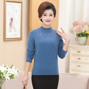 浅 秋 2019 mới mở shun len len cashmere Zhushi Fangyuan xác thực phù hợp với thỏ mùa xuân áo len tre - Áo len