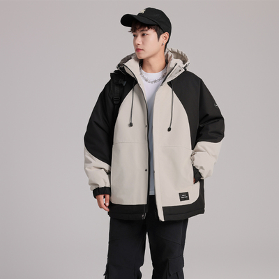 骄骄虎冬季夹棉连帽外套