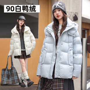 骄骄虎女童羽绒服2025冬季 初中生高中生新国标90白白鸭绒911 新款
