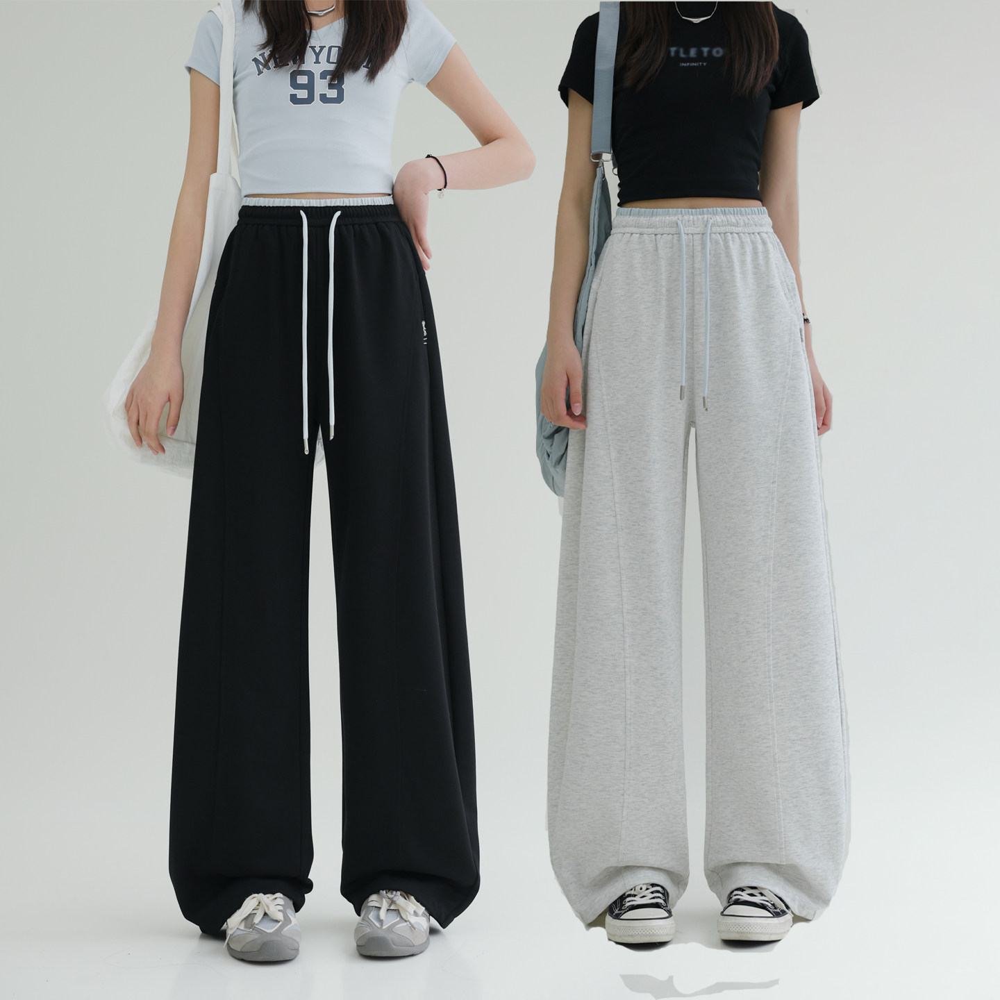 女童裤子夏季薄款骄骄虎2026新款初中生高中生休闲卫裤运动裤9140