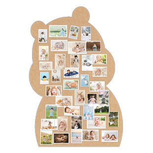 定制羊毛毡板照片墙软木板房间装饰背景板宿舍创意墙面宝宝拍立得墙上相片墙组合相框展示墙挂墙教室自粘墙贴