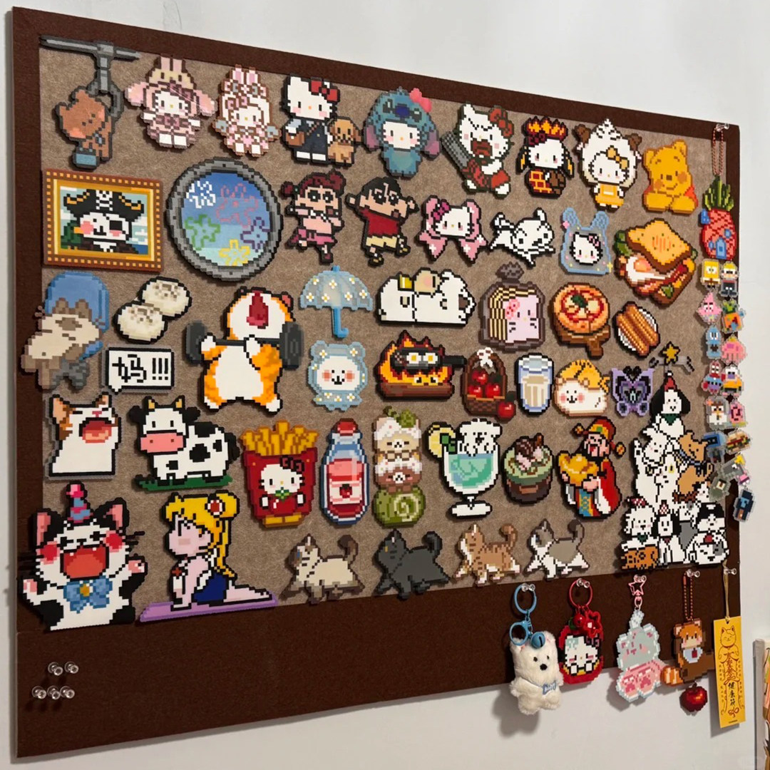 拼豆定制展示墙毛毡板背景板高级感客厅墙面氛围感装饰免打孔创意照片墙可移除宿舍桌面留言板软木板毛毡墙贴,文具电教/文化用品/商务用品,软木板/照片板/毛毡板,淘宝优惠券,粉丝福利购,淘宝优惠卷