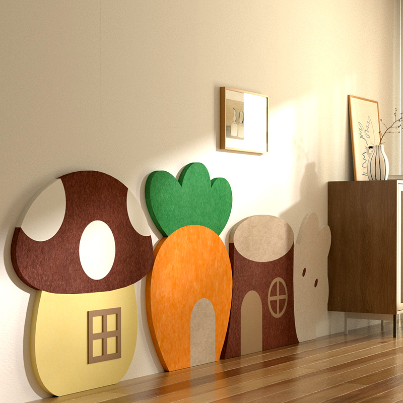 毛毡板墙贴防撞墙贴定制免打孔