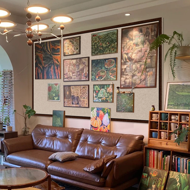 定制毛毡板照片墙背景板毛毡墙贴