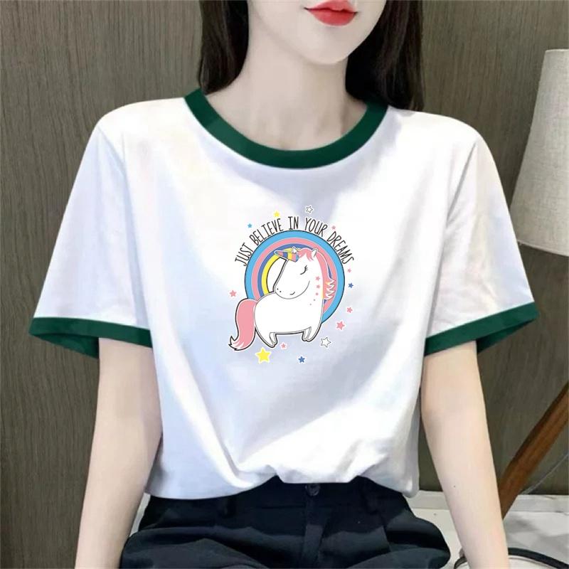 清仓捡漏外贸妈妈撞色时尚短袖t恤女夏新款宽松显瘦减龄体恤上衣