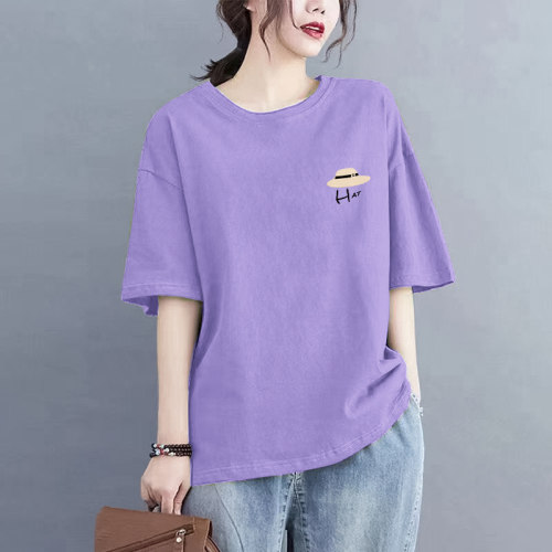 妈妈短袖T恤女2026夏装新款宽松显瘦大码胖mm遮肚藏肉半袖上衣潮