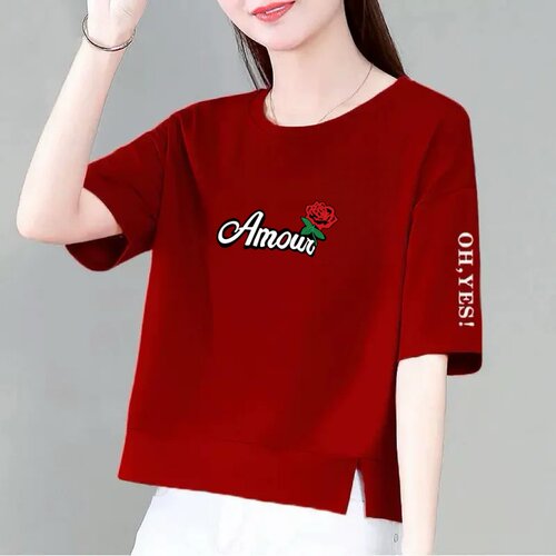 清仓捡漏外贸妈妈装短袖t恤女宽松大码显瘦遮肚子上衣体恤衫半袖