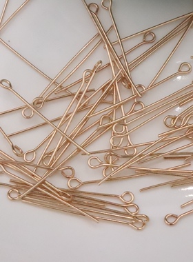 你与繁花——手工diy配件纯铜9针 高保色kc金 100颗每包