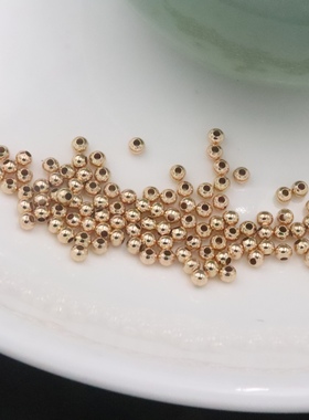 你与繁花——手工diy配件保色kc金隔珠2mm3mm 100颗每包