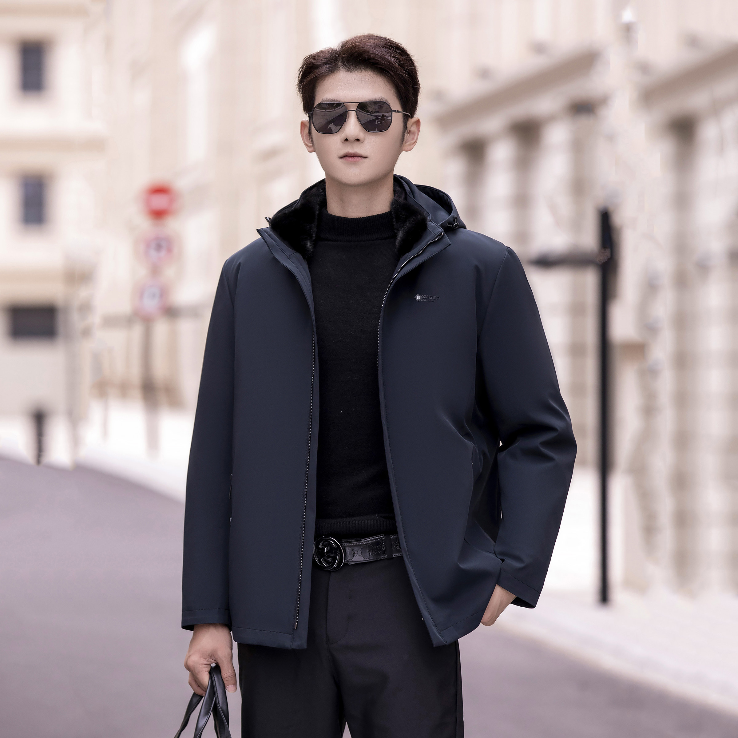 2026新款高端男派克服冬獭兔