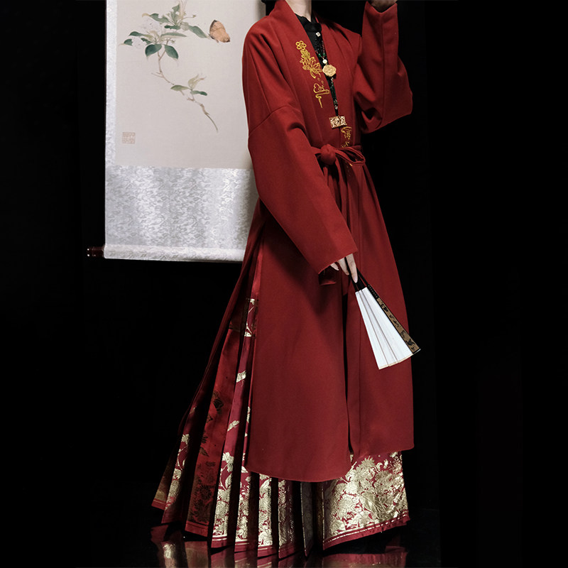 佐馨正品汉服女国风毛呢百搭对襟外套加绒加厚新中式通勤日常,女装/女士精品,汉服半身裙,淘宝优惠券,粉丝福利购,淘宝优惠卷