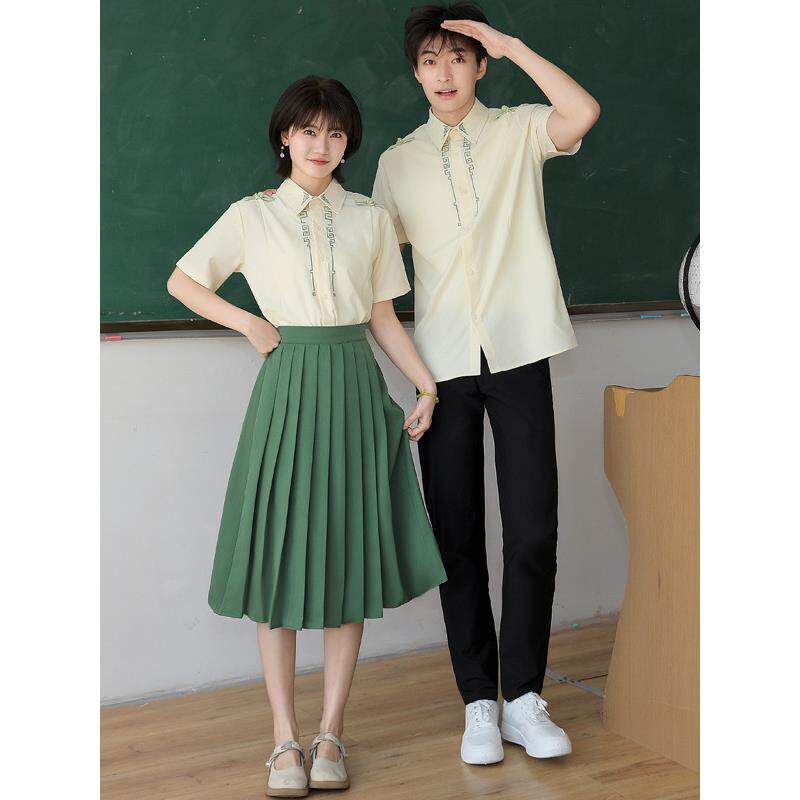 精选新中式班服古风汉k服套装小学初中生成人礼毕业照高中生合唱